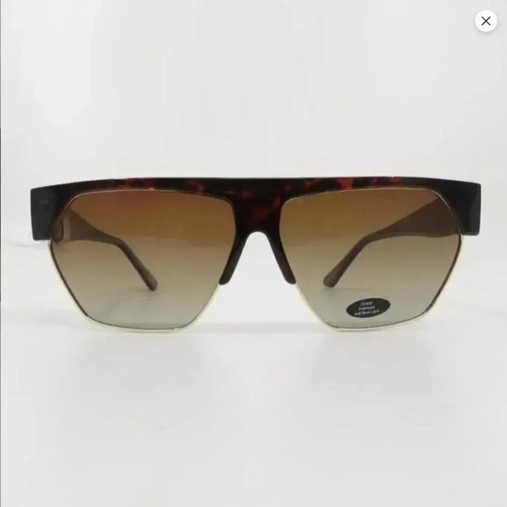 Prive Revaux Sunglasses Polarized Spicy New Tortoise-Gold/Brown Geometric